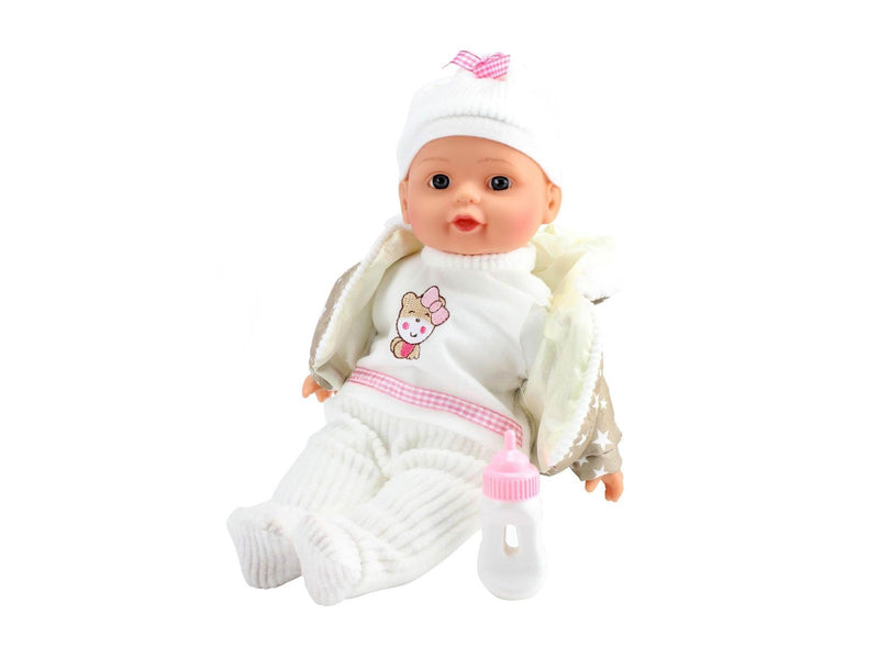 Toi-Toys - Lovely Baby Baby Doll Winter Clothes and Bottle