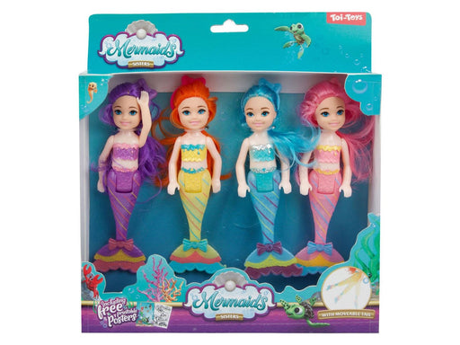 Toi-Toys Mermaids Mermaid Doll Sisters 4pcs.