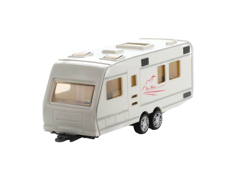 Toi-Toys - Metal Pull-back Car with Caravan 1:48
