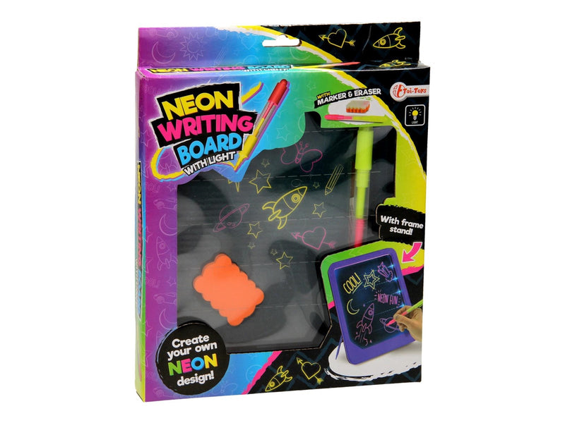 Toi-Toys Neon Glow Drawing Board with Pen and Sponge