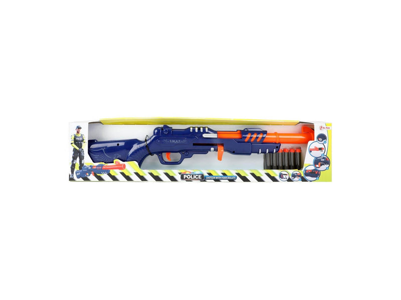 Toi-Toys - Police Rifle Blue with 6 Foam Arrows