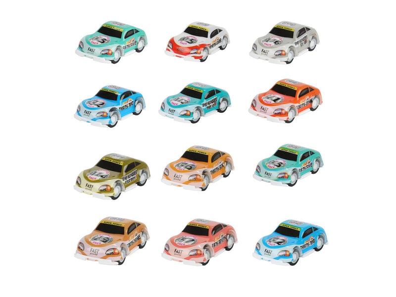 Toi-Toys - Turbo Racers Pull Back Racing Cars 12 pcs.
