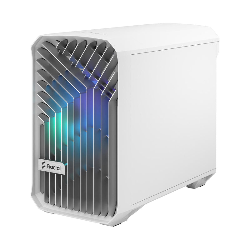 Fractal Design PC Gehäuse Torrent Nano RGB White Mini-ITX TG Light Tint weiß