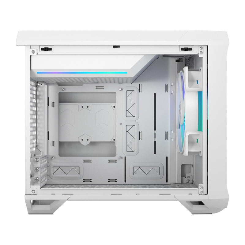Fractal Design PC Gehäuse Torrent Nano RGB White Mini-ITX TG Light Tint weiß