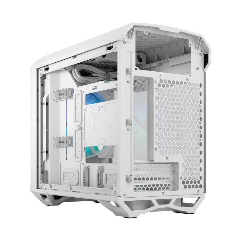 Fractal Design PC Gehäuse Torrent Nano RGB White Mini-ITX TG Light Tint weiß