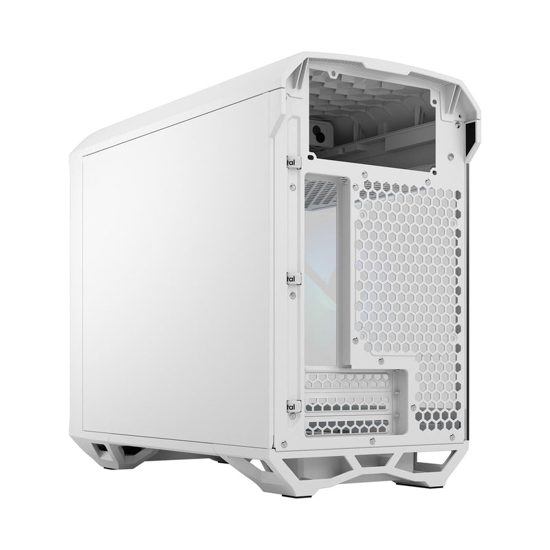 Fractal Design PC Gehäuse Torrent Nano RGB White Mini-ITX TG Light Tint weiß