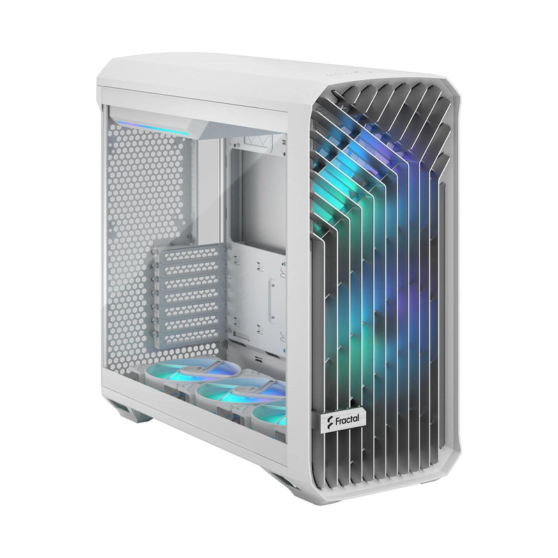 Fractal Design PC Gehäuse Torrent White RGB ATX TG Clear Tint weiß