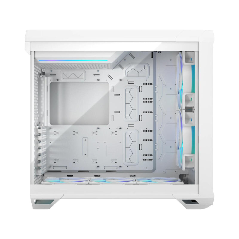 Fractal Design PC Gehäuse Torrent White RGB ATX TG Clear Tint weiß