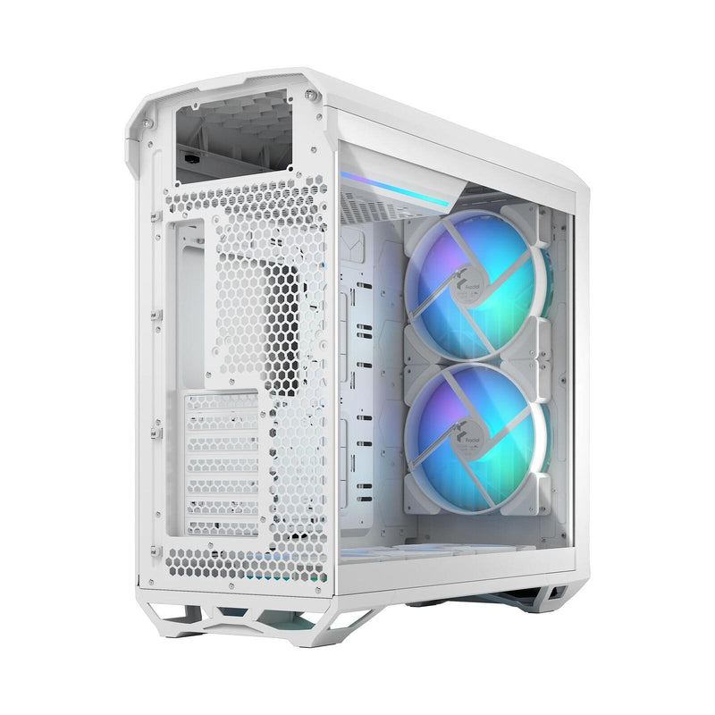 Fractal Design PC Gehäuse Torrent White RGB ATX TG Clear Tint weiß