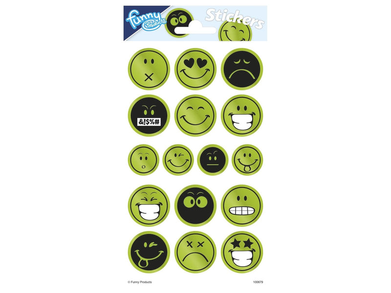 Totum Sticker sheet Reflective - Smiley face