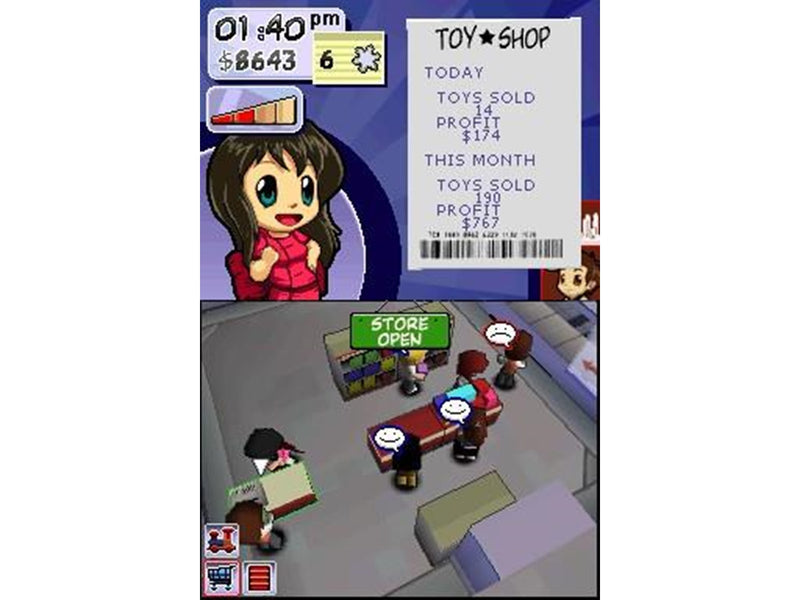 Toy Shop Tycoon - Nintendo DS - Simulator - PEGI 3