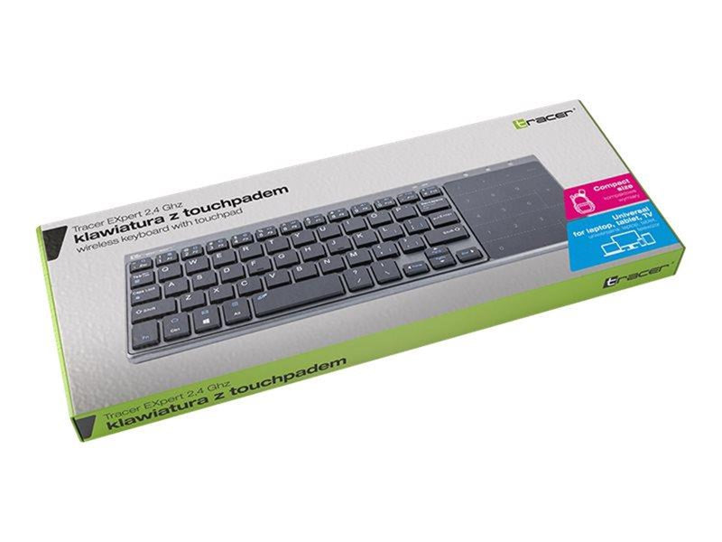 Tracer EXpert - keyboard - with touchpad - Tastatur - Grau