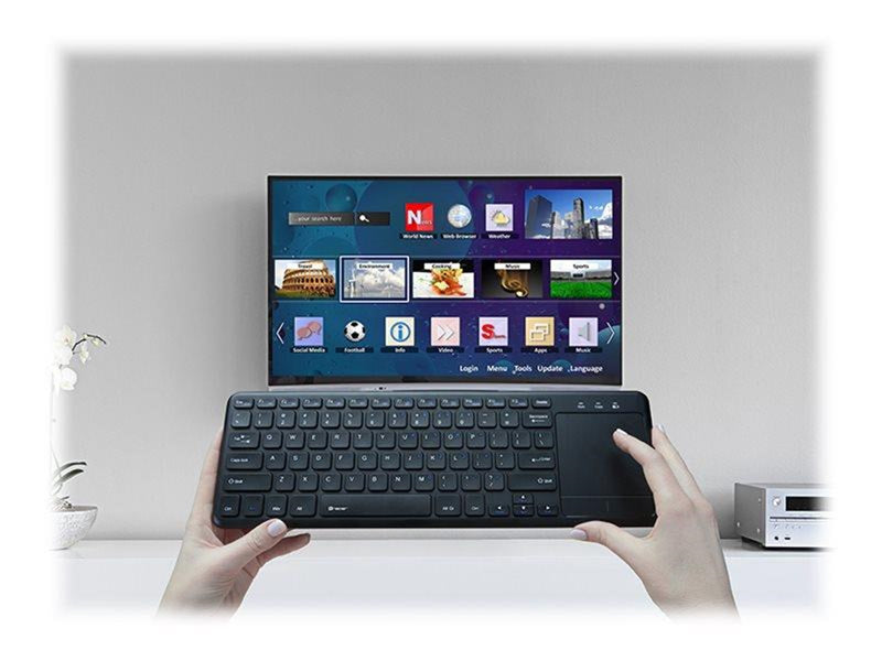Tracer Smart RF - keyboard - with touchpad - Tastatur - Schwarz
