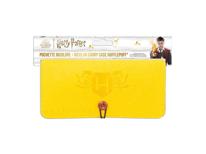 Trade Invaders Harry Potter - Hufflepuff Switch Felt Pouch - Yellow - Miscellaneous Bag - Nintendo Switch