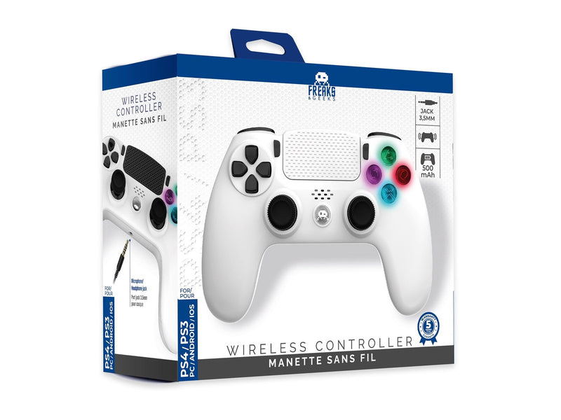 Trade Invaders PS4 Controller - White - Wireless Controller - Sony PlayStation 4