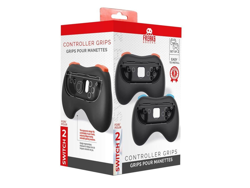 Trade Invaders Pair of Controller Grips - Black - Nintendo Switch 2