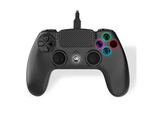 Trade Invaders Wired Controller for PS4 with 3M Cable - Black - Wired Controller - Sony PlayStation 4