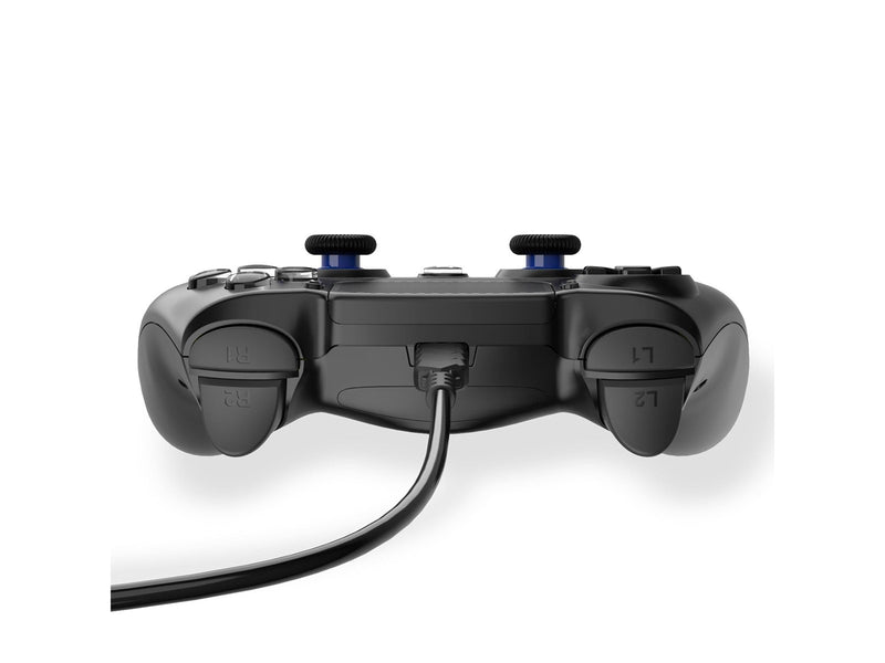 Trade Invaders Wired Controller for PS4 with 3M Cable - Black - Wired Controller - Sony PlayStation 4