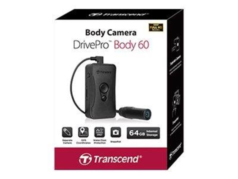 Transcend Body Camera - DrivePro Body 60 - Cylindrical Camera (64GB)