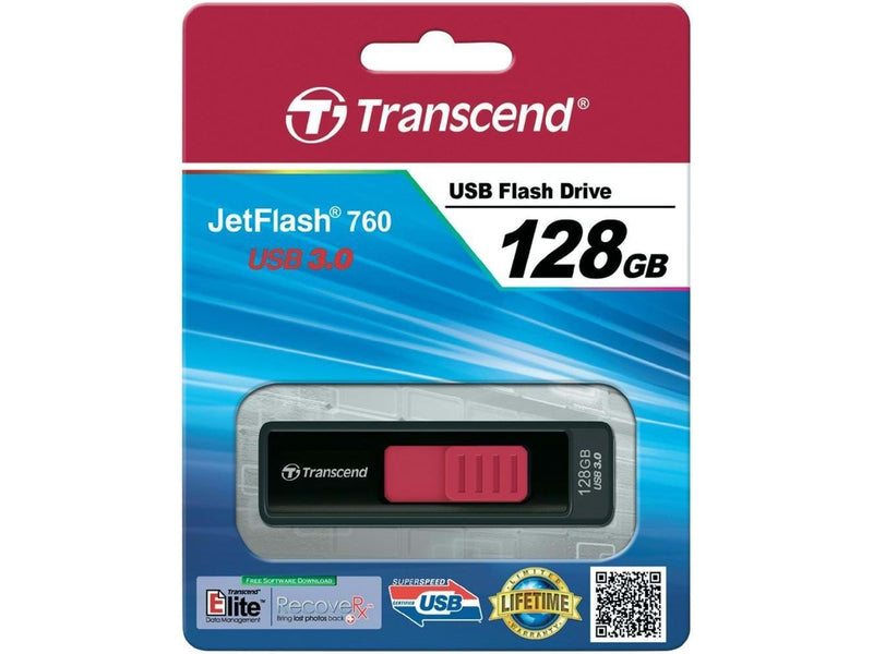 Transcend JetFlash 760 U3 Black - 128GB - 128GB - USB-Stick