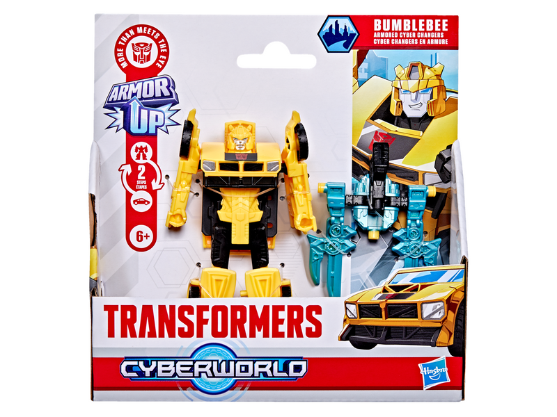 Transformers Cyberworld Bumblebee Armoured Cyber Changers 10 cm