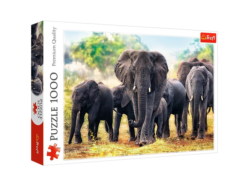 Trefl Puzzle - African elephants (1000 pieces) 2D Puzzles