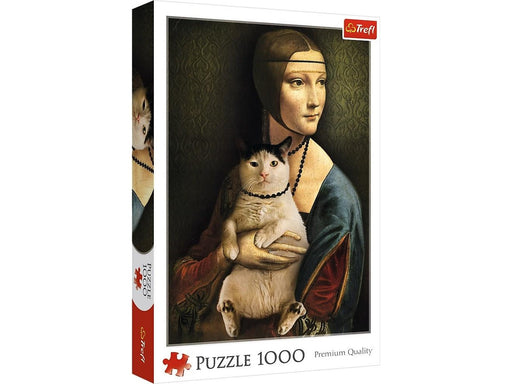 Trefl Puzzle - Lady with a cat (1000 pieces) 2D Puzzles