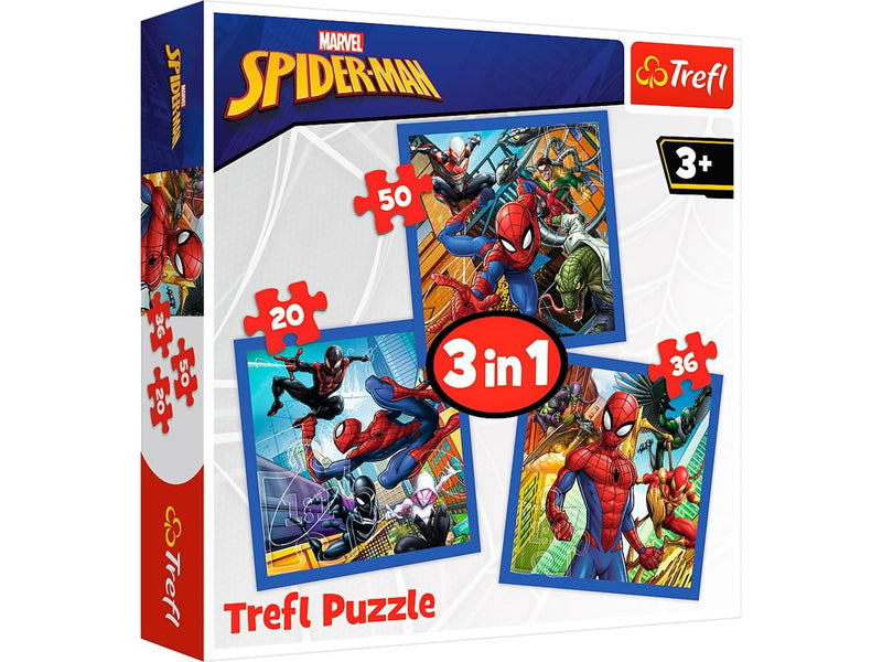 Trefl Puzzle - Spider-man - Spider Force (3in1) 2D Puzzles