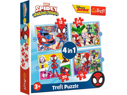 Trefl Puzzle - Spidey and his Amazing Friends - Spideys Team (4in1) 2D Puzzles
