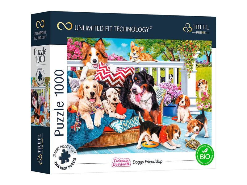 Trefl Puzzle - Unlimited Fit - Doggy Love (1000 pieces) 2D Puzzles