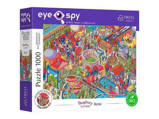 Trefl Puzzle - Unlimited Fit - EYE-SPY - IMAGINARY CITIES: Rome Italy (1000 pieces) 2D Puzzles