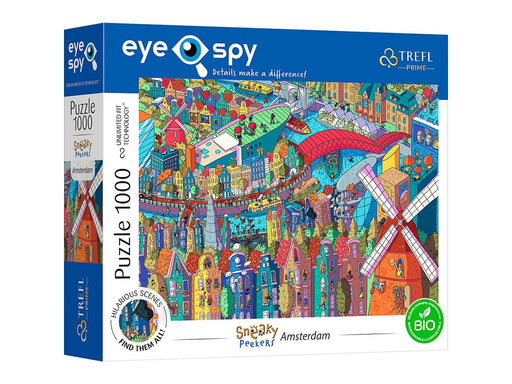 Trefl Puzzle - Unlimited Fit - EYE-SPY - SNEAKY PEAKERS: Amsterdam The Netherlands (1000 pieces) 2D Puzzles