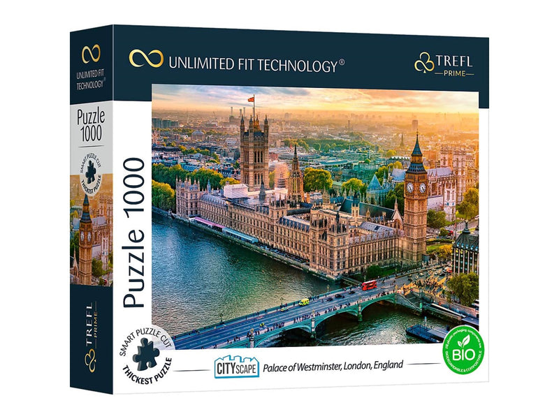 Trefl Puzzle - Unlimited Fit - Palace of Westminster London England (1000 pieces) 2D Puzzles