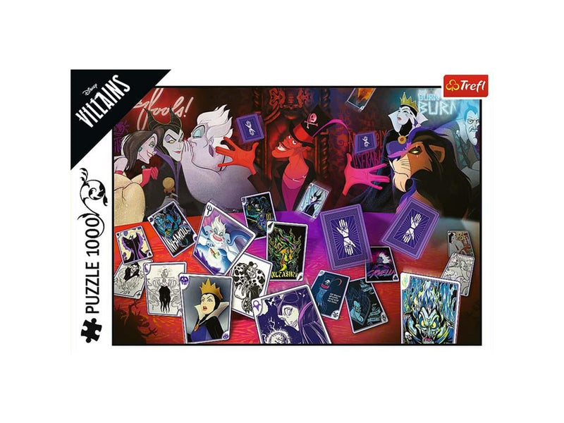 Trefl Puzzle - VILLAINS - Only Good Cards (1000 pieces) 2D Puzzles