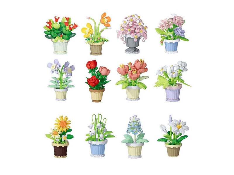 Trend Toys Building blocks plant in pot 12 asst. CDU
