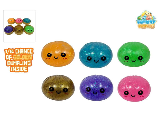 Trend Toys Kawaii Glitter Slime Dumplings 1pcs 8.5cm. In Steam basket