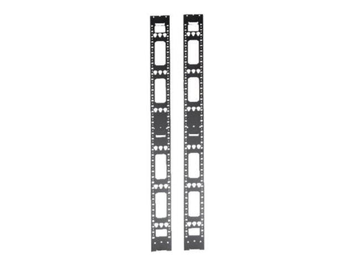 Tripp Lite 42U Rack Enclosure Server Cabinet Vertical Cable Management Bars - rack cable management panel