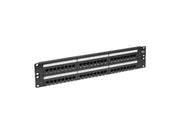 Tripp Lite 48-Port Cat6 Cat5 Patch Panel Rackmount 110 Punch Down RJ45 Ethernet 1URM 568B - patch panel - 19"