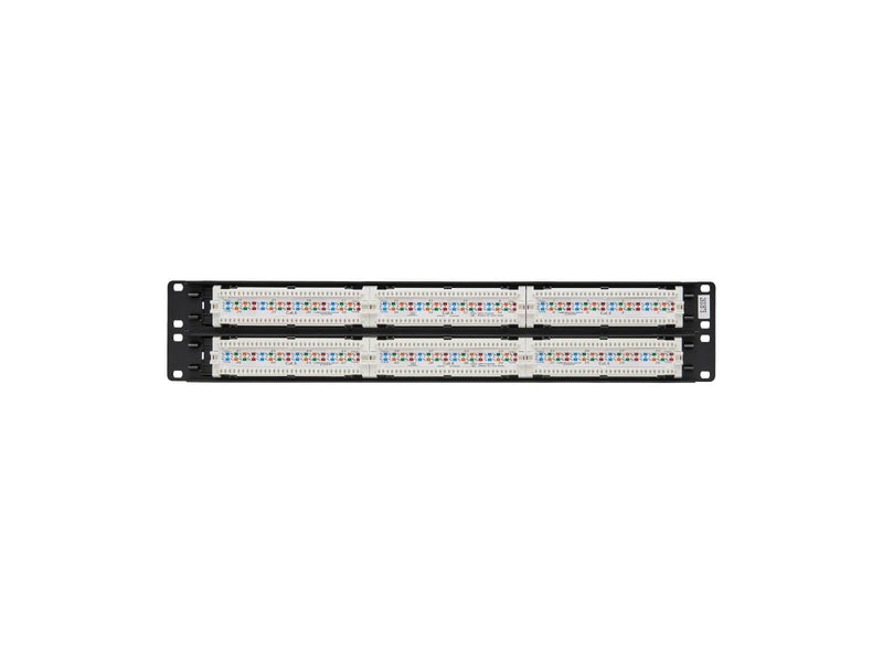 Tripp Lite 48-Port Cat6 Cat5 Patch Panel Rackmount 110 Punch Down RJ45 Ethernet 1URM 568B - patch panel - 19"