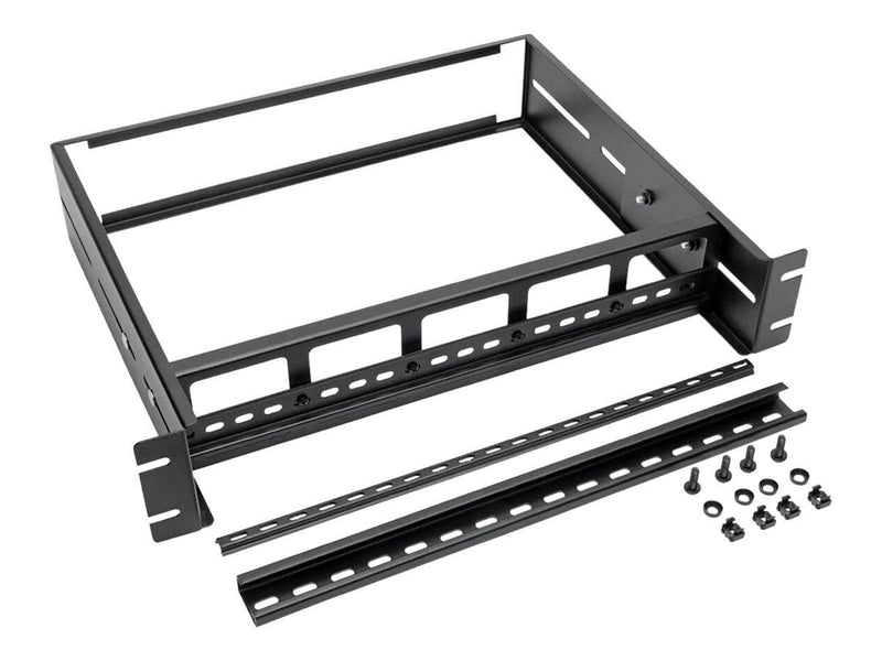 Tripp Lite Adjustable Rack-Mount DIN Rail Kit - Top Hat Mini Top Hat and G-Style Rails - DIN rail mounting kit - 2U