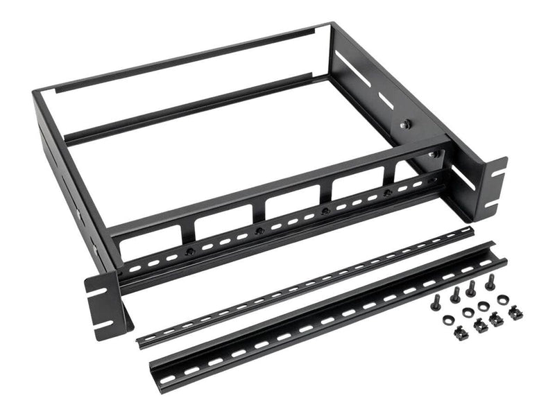 Tripp Lite Adjustable Rack-Mount DIN Rail Kit - Top Hat Mini Top Hat and G-Style Rails - DIN rail mounting kit - 2U