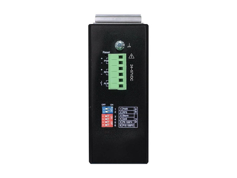Tripp Lite Eaton  series 8-Port Lite Managed Industrial Gigabit Ethernet Switch - 10/100/1000 Mbps PoE+ 30W 2 GbE SFP Slots -10° to 60°C DIN Mount