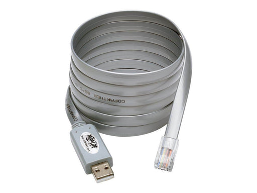 Tripp Lite USB-A to RJ45 Serial Rollover Cable (M/M) - Cisco Compatible 250 Kbps1.83 m Gray