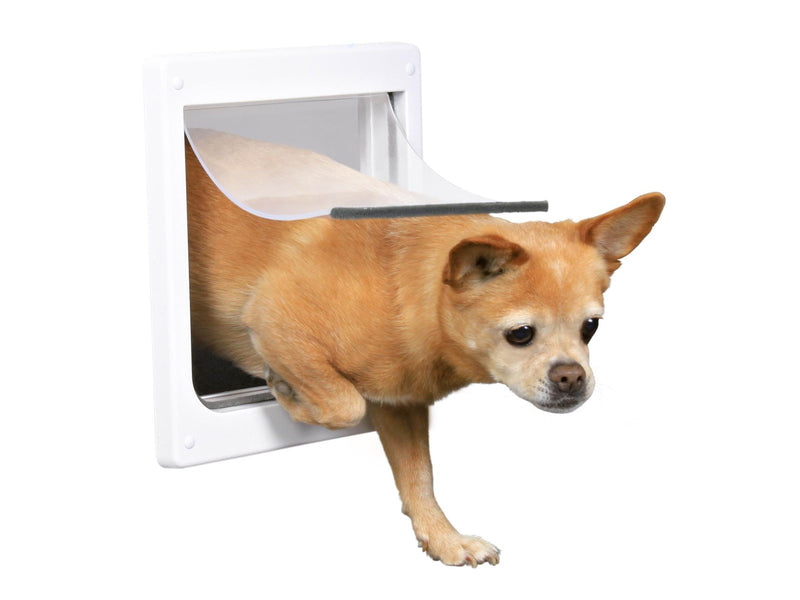 Trixie 2-Way dog flap with tunnel XS–S: 25 × 29 cm white