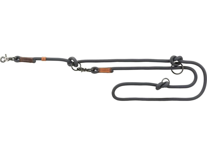 Trixie BE NORDIC Adjustable Leash Grey/Brown S–M 8mm 2M