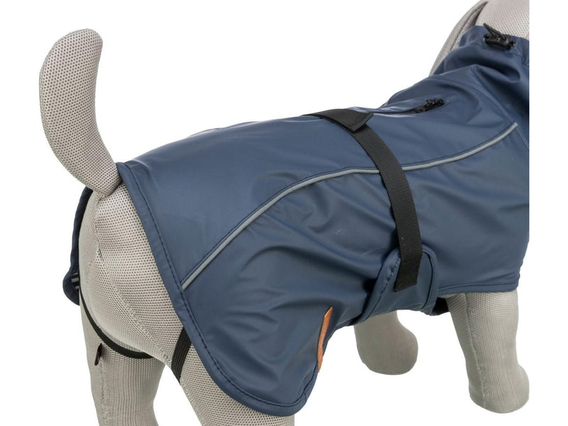 Trixie BE NORDIC Husum Hunderegenmantel Dunkelblau Größe M: Bauchumfang 44-63cm Rückenlänge: 45cm