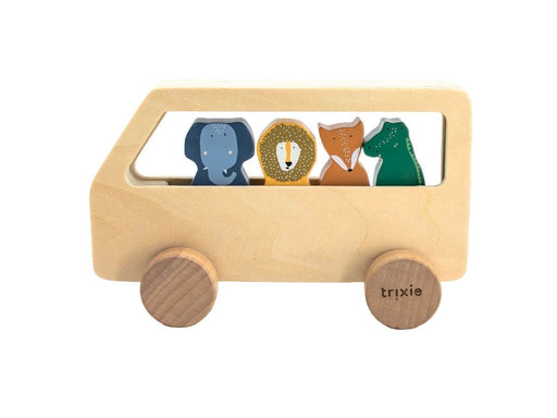 Trixie Baby Wooden Animal Bus 5pcs.