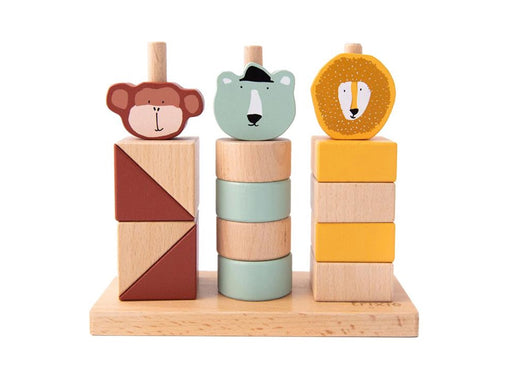 Trixie Baby Wooden Animals Stacking Blocks 15 pcs.