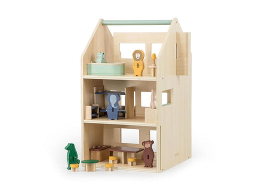 Trixie Baby Wooden Dollhouse with Accessories