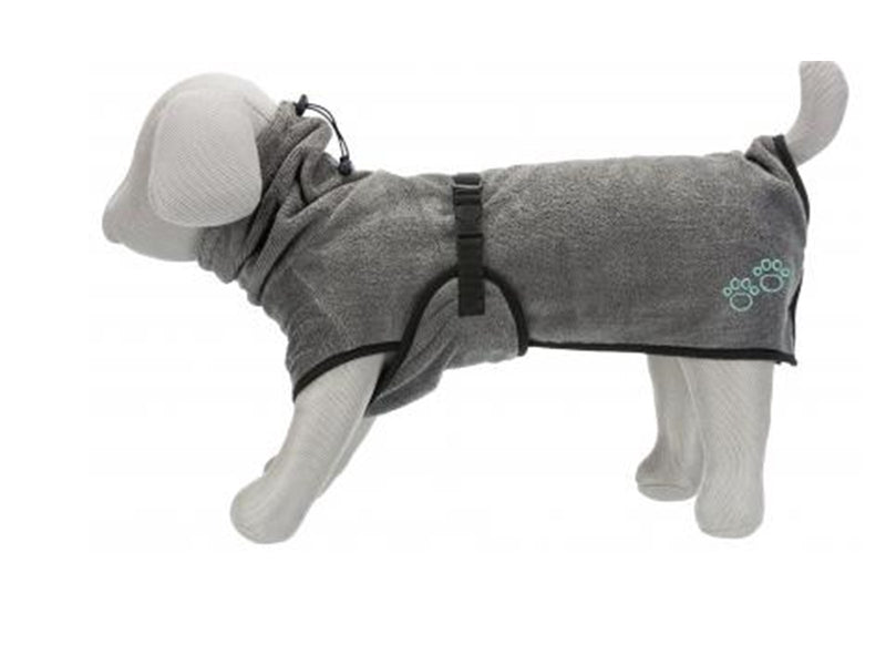 Trixie Bathrobe for dogs terry cloth XS: 30 cm grey